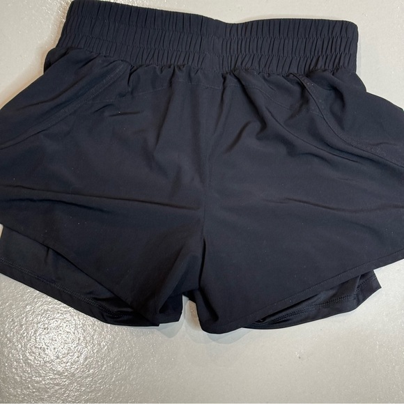 Black Avia Running Shorts Built in Spandex Womens Size M 8 10 high rise waist - Picture 6 of 6